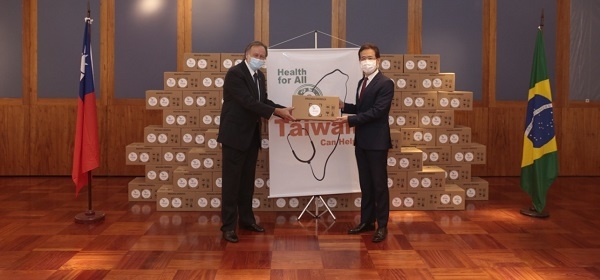 APM recebe doação de máscaras do governo de Taiwan