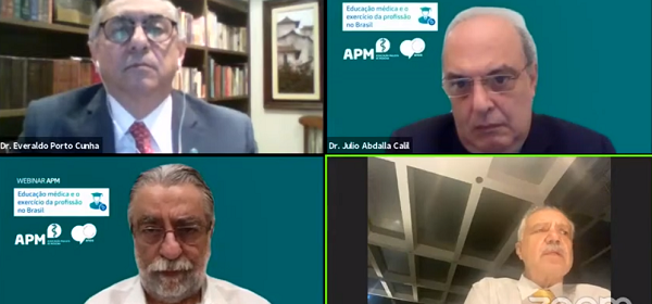 Educação médica e exercício da profissão são temas do 14º Webinar APM