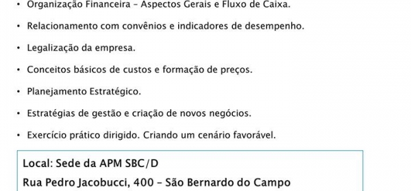 Em março: curso de Gestão de Clínicas Médicas em SBC/D