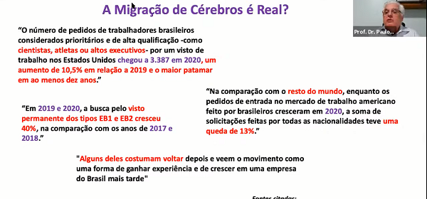 Evasão de doutores brasileiros é abordada em webinar APM/AMB