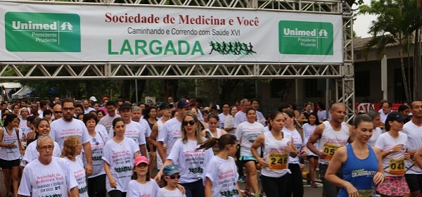 16ª edição do Caminhando e Correndo com Saúde é realizada no Parque do Povo de Presidente Prudente