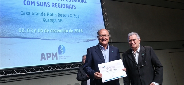 Governador Geraldo Alckmin participa de encontro da APM com suas Regionais