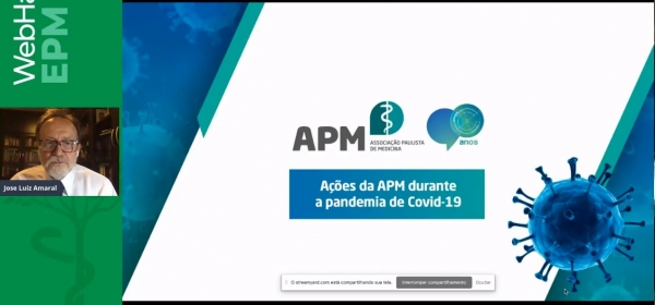 Presidente da APM apresenta ações da entidade no enfrentamento à pandemia