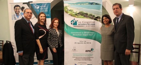 Diretoria da APM prestigia o VII Congresso Interdisciplinar da APM Santos
